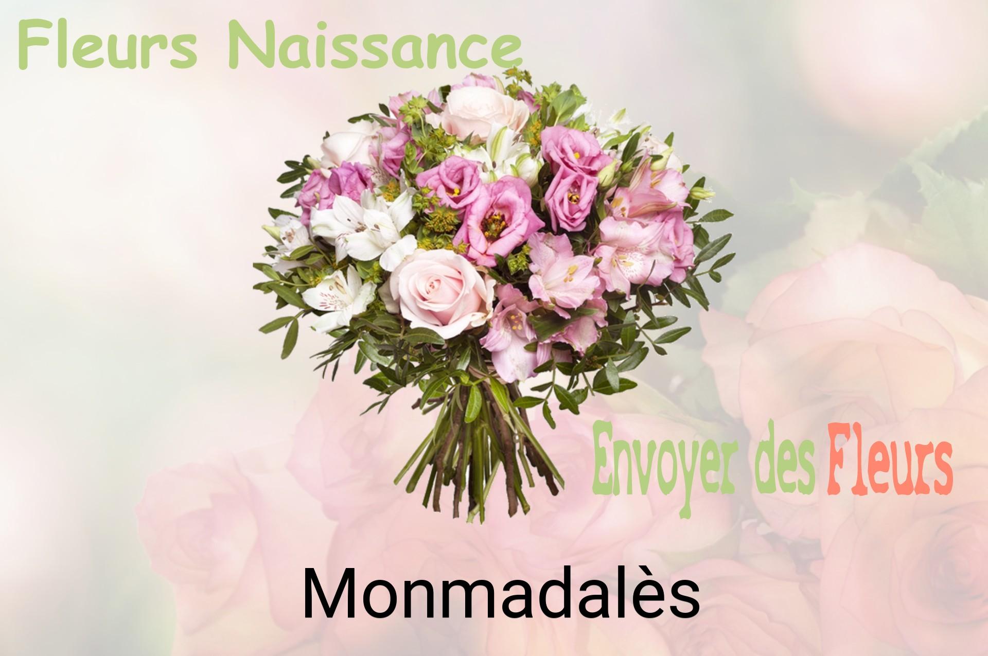 Bouquet de fleurs de naissance livré à Monmadalès